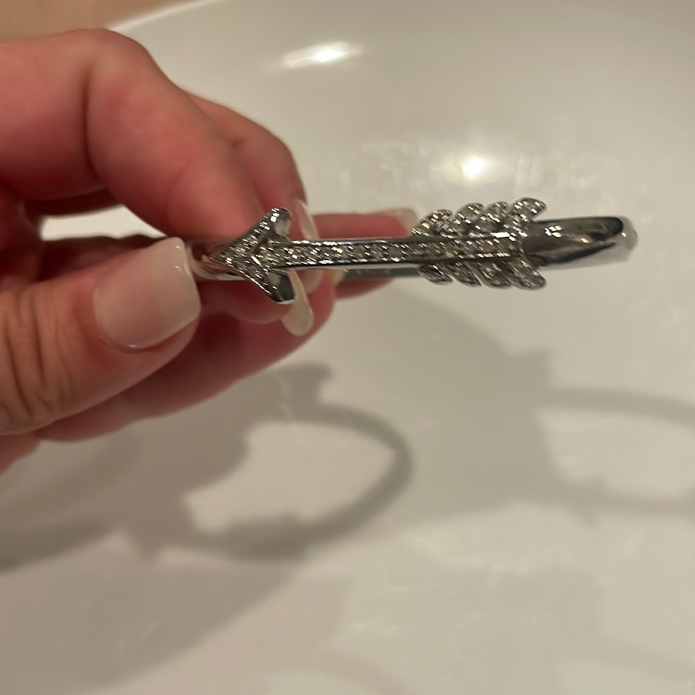Betsy Johnson Arrow Bracelet with Rhinestones